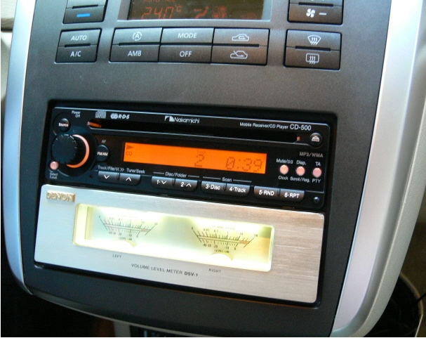 나카미치 CD500 자무출 겸용 MP3리시버 + 데논 레벨메타 DSV-1