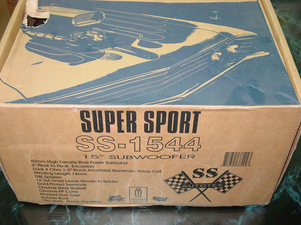 SUPER SPORTS 15.44 4옴듀얼 우퍼 신품