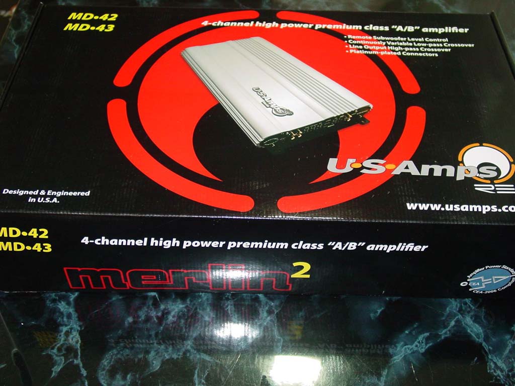 US AMP MD42 75와트 4채널앰프 신품
