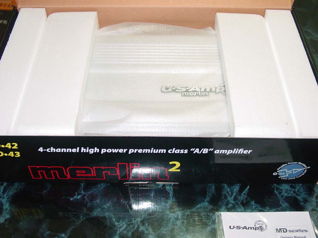 US AMP MD42 75와트 4채널앰프 신품