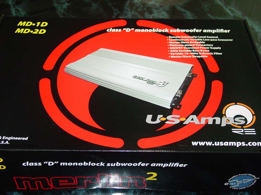 US AMP MD 2D 우퍼전용 모노앰프 신품