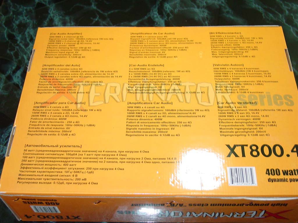 US AMP XT800.4 4채널앰프 신품
