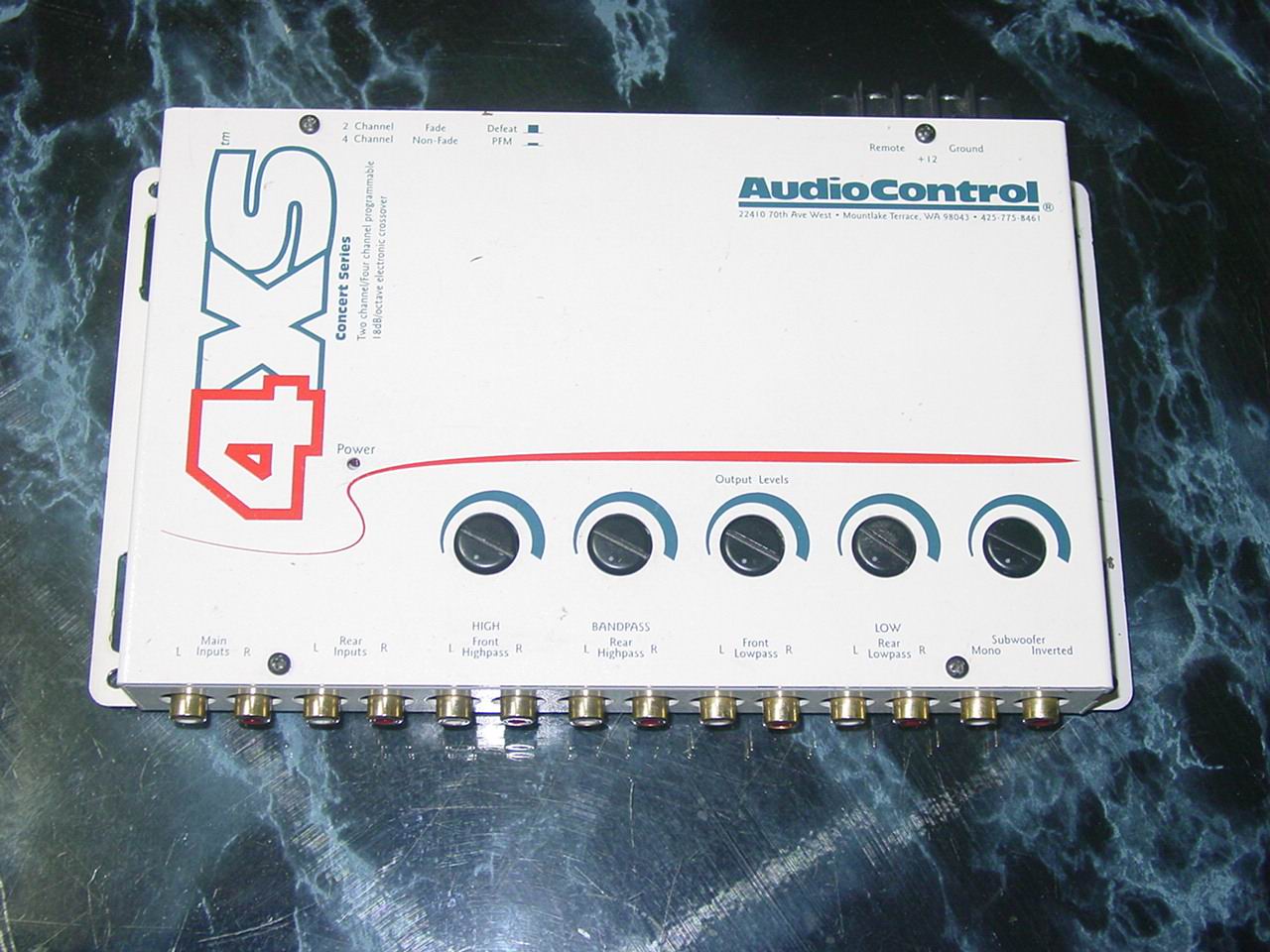 AUDIOCONTROL 4XS 크로스오버 중고