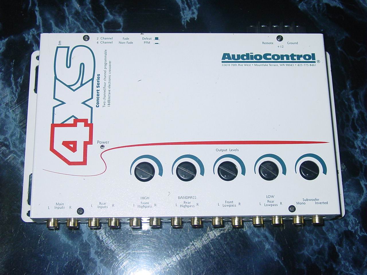 AUDIOCONTROL 4XS 크로스오버 중고