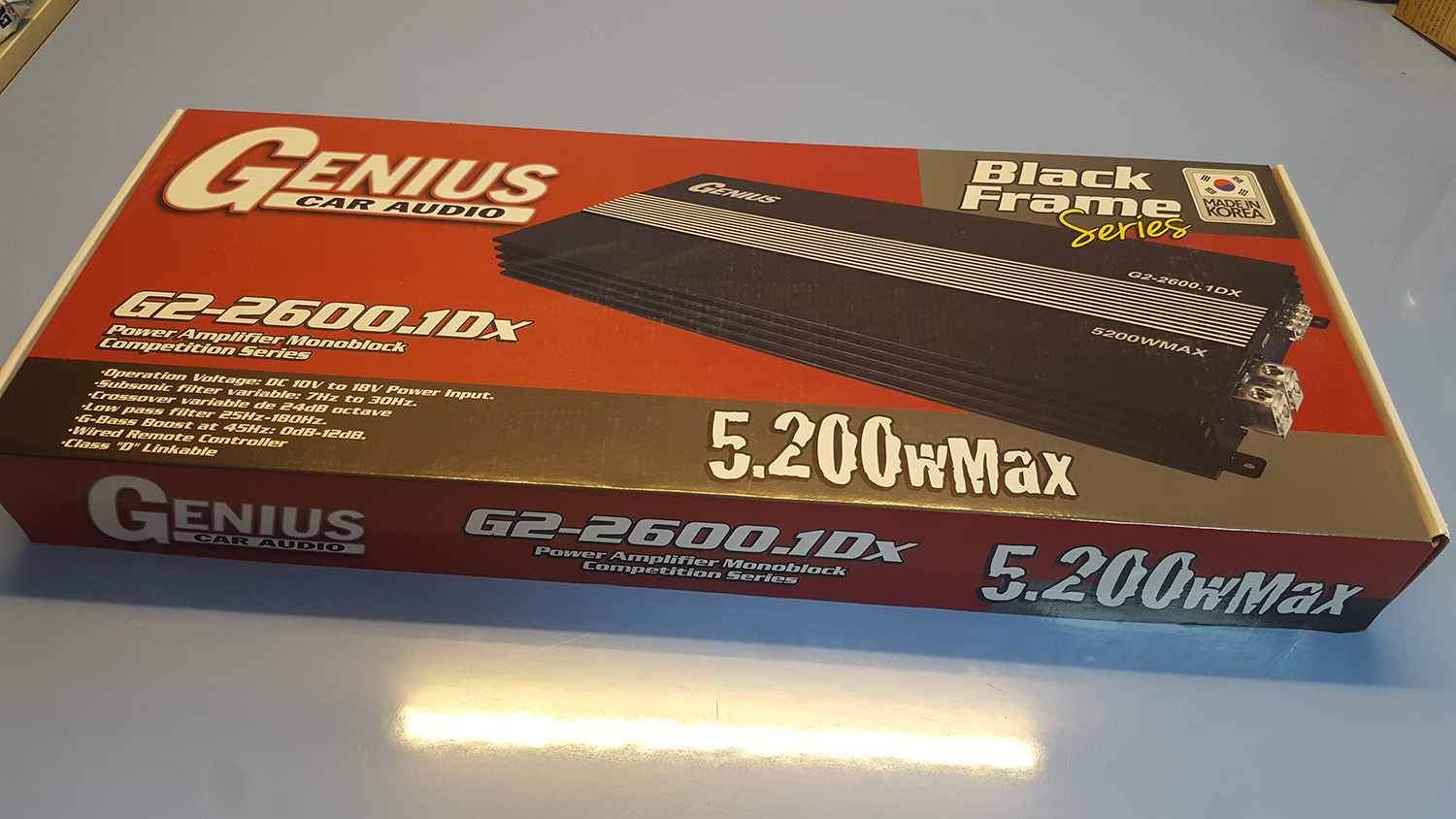 지니어스 2600와트(MAX5000와트급) 우퍼전용 모노앰프