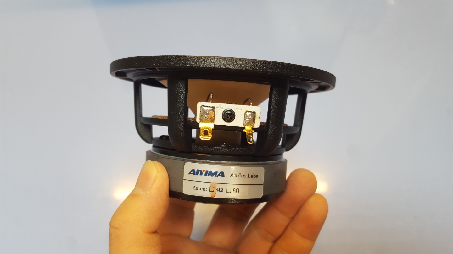 AIYIMA 4인치 금도금총알 풀레인지급 미드레인지 단품
