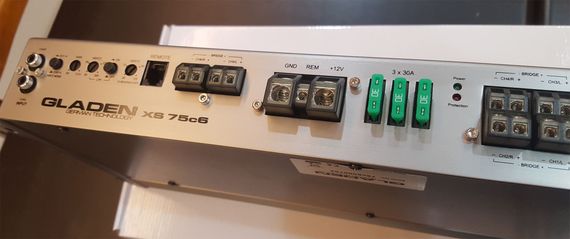 독일 글라덴 XS75c6채널 앰프