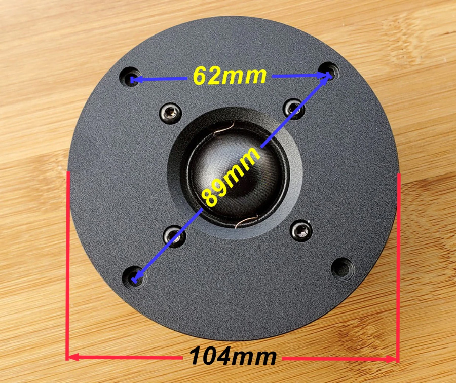 MeloDavid T330A 28mm 돔트위터 (104mm version)