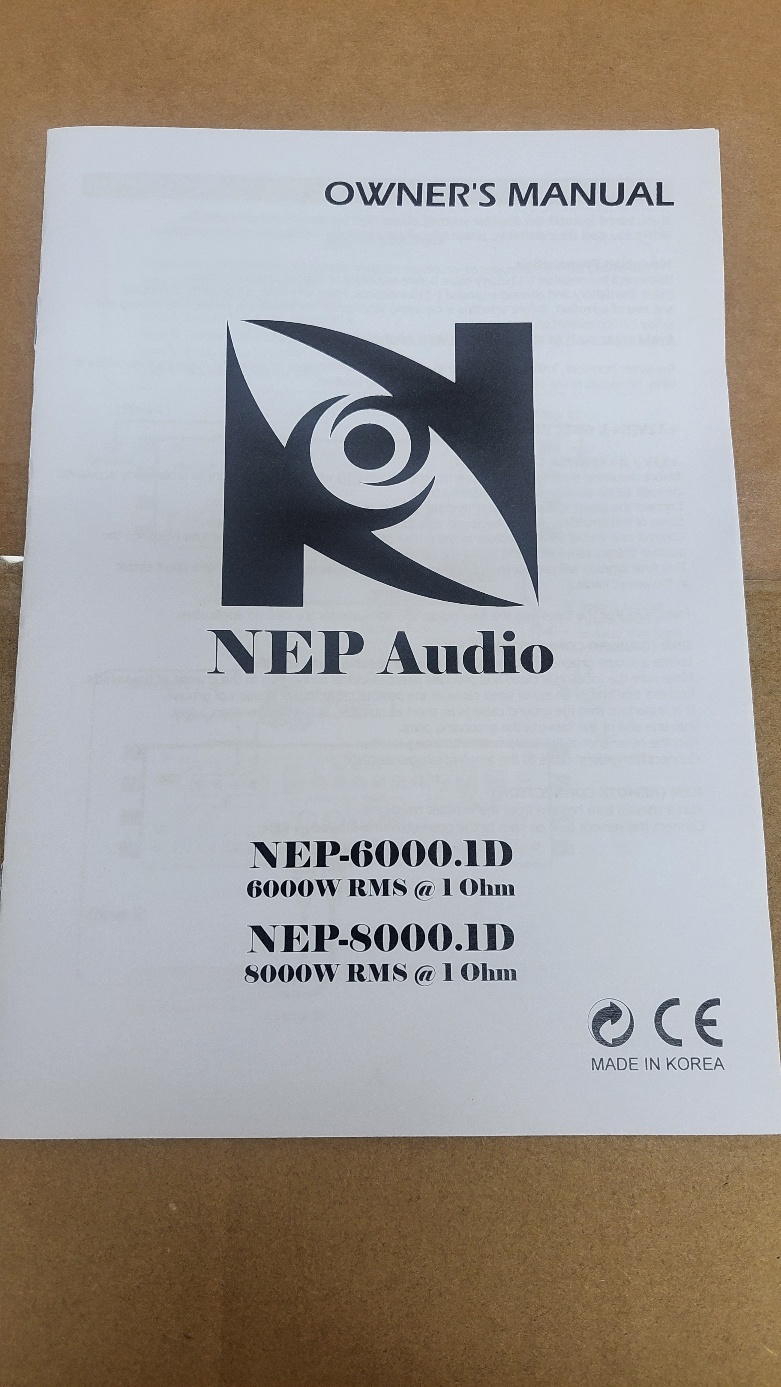 NEP 6000D 대출력 우퍼전용 앰프