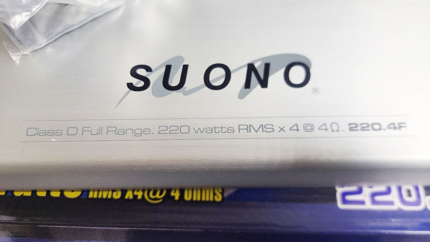 하이인풋 지원 SUONO 220.4F  FULL RANGE 4채널앰프