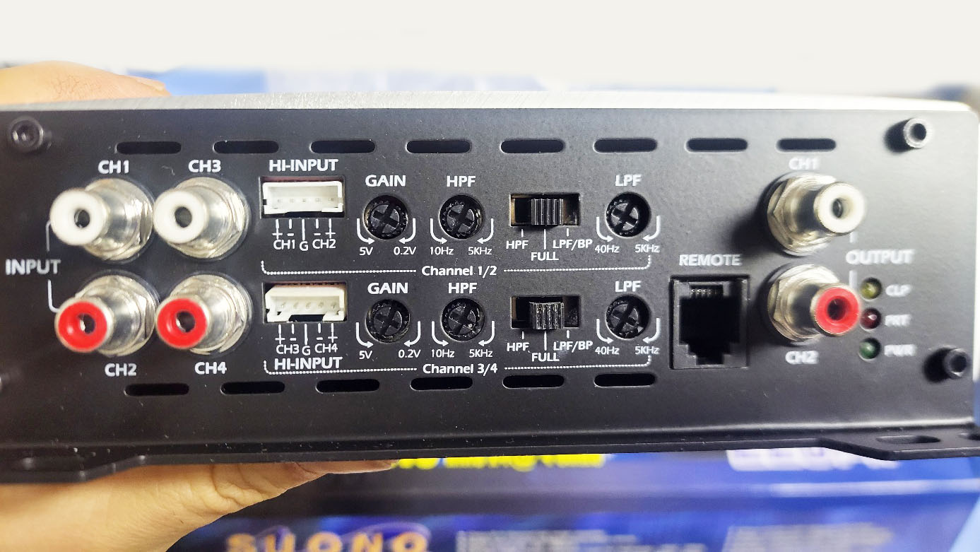하이인풋 지원 SUONO 220.4F  FULL RANGE 4채널앰프