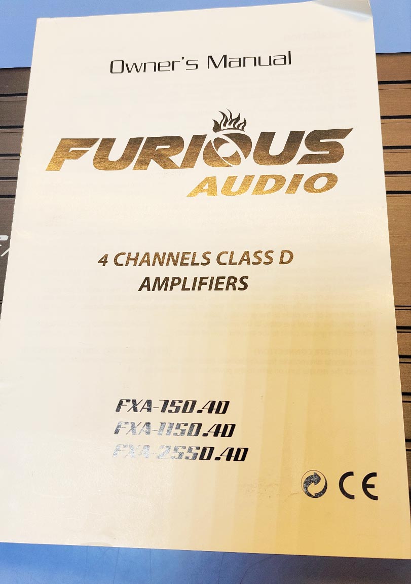 FURIOUS AUDIO 250와트 4채널 앰프