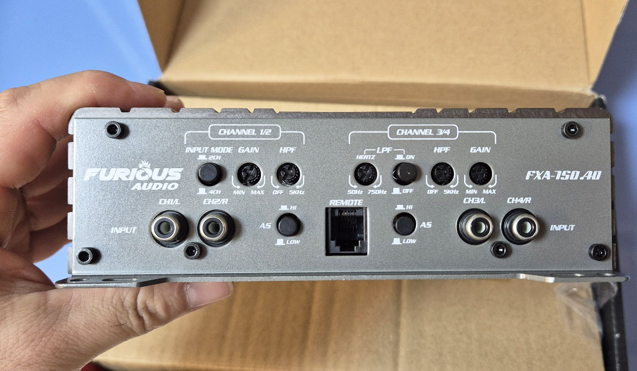 FURIOUS AUDIO 4채널 도시락앰프
