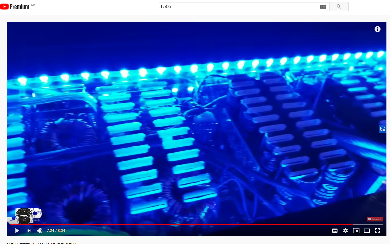 테슬라 TZ4KD 4000WATT 대출력앰프