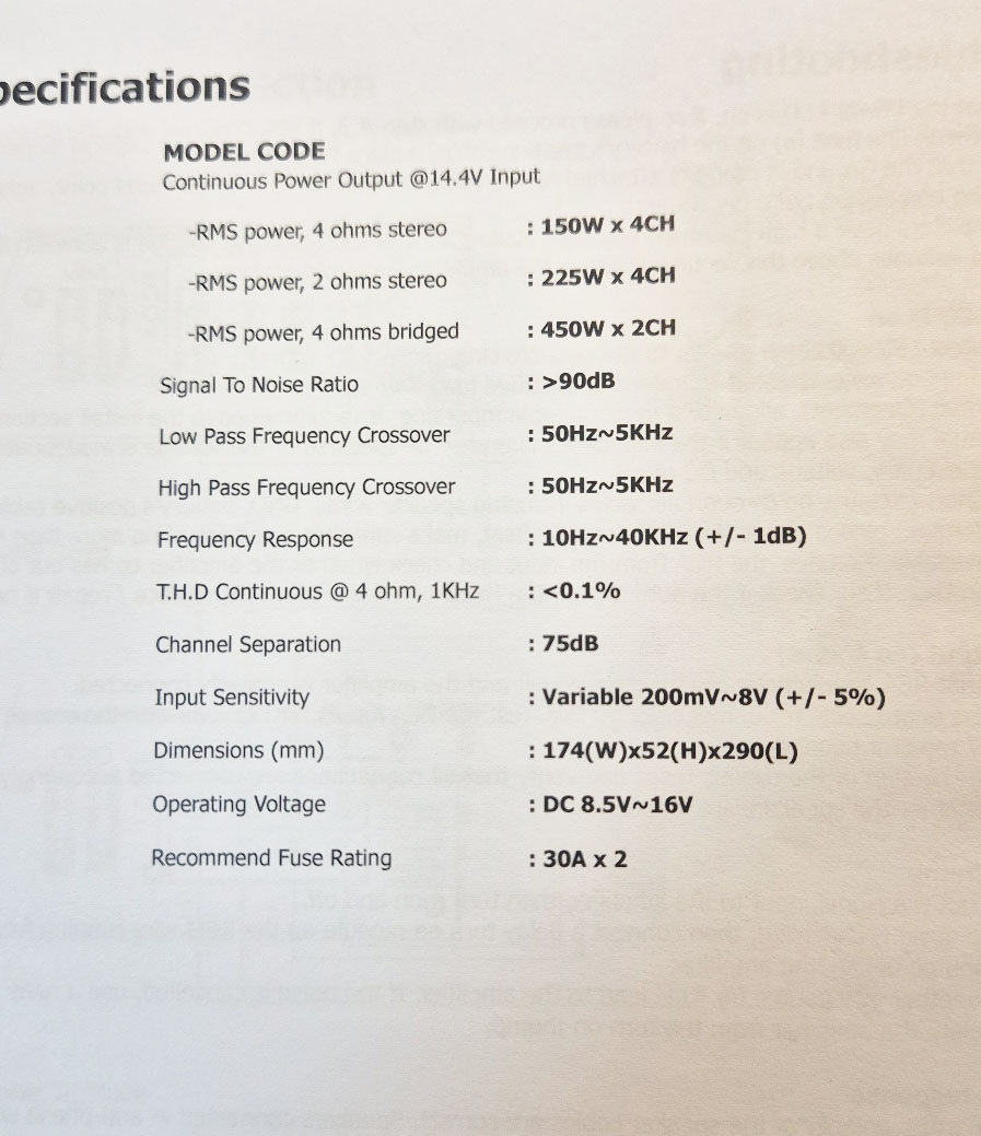 앰플오디오 AA 150.4 4채널앰프