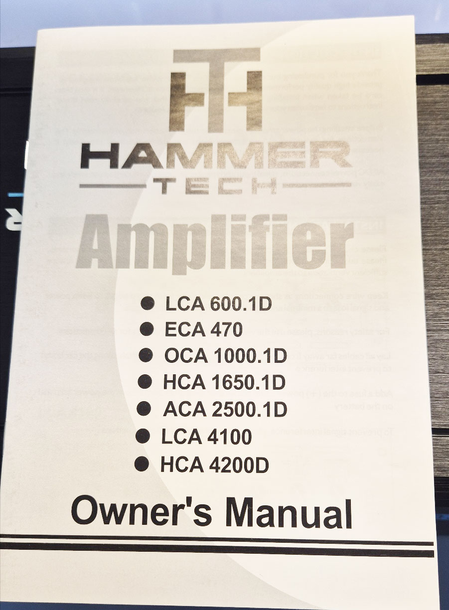 HAMMER TECK 2500D 우퍼전용 앰프